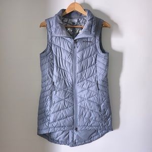 Columbia gray Heavenly Omni-Heat long vest - sz m